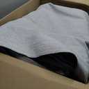 Rugcomf 8x10 Area Rug Washable Boho Rug Soft Non-Slip Non-Shedding Faux Wool Vintage Rug for Living Room, Farmhouse, Dining Room, Indoor, Kids Playroom, Grey and Black