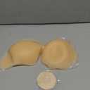 Niidor Adhesive Bra Strapless Sticky Invisible Push up Silicone Bra for Backless Dress (Creme)