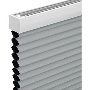 Changshade Cordless Cellular Shades, Blackout Honeycomb Shades for Windows, Pull Down Pleated Blinds, Easy to Install for Indoor Windows and French Doors,36" W x 64" H, Grey