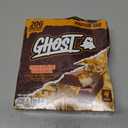  GHOST PROTEIN BAR, CHOCOLATE CARAMEL Flavor, 20G Protein, 2G Sugar, 4 Dual-Bar Packs, 9.2 oz (EXP 10/29/26)