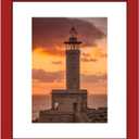eletecpro 8x10 Red Floating Picture Frame, Real Double Glass Picture Frame for Wall Mount, Vertical or Horizontal Display Multi-Size Photos and Artworks up to 8 x 10 Inches, Home Decor