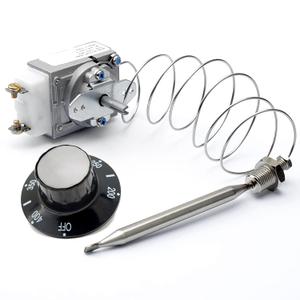 RX-1-36 Thermostat for Fryer 1/4" Mpt Stuff Box, 60125401 Thermostat for Deep Fryer Compatible with Pitco 60125401 fit for Royal Range 3113, Fryer Thermostat 200-400F