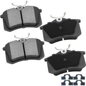cciyu D1017 4pcs Rear Ceramic Brake Pads Kits 2010-2012 For Audi,2013-2019 For Volkswagen