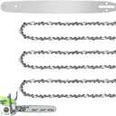 20 Inch Chainsaw Bar and Chain Combo for Stihl .325" Pitch .063'' Gauge 81 Drive Links Fits STIHL 20 Chainsaw Replacement Chains MS260 MS280 MS290 MS291 024 026 028 029 036 (3 Chains + 1Bar)