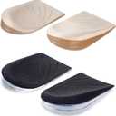 2 Pairs 3 Layers Medial & Lateral Heel Wedge Silicone Insoles - Corrective Adhesive Shoe Inserts for Foot Alignment, Knock Knee Pain, Bow Legs, Osteoarthritis for Men and Women(Large)