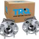 TRQ Rear Left and Right Wheel Bearing and Hub Assembly Set 2 Piece Compatible with 2014-2016 Acura MDX AWD with ABS