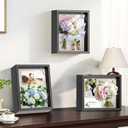 9x11 Shadow Box Frame with Shatter-Resistant Glass, Shadow Box Display Case with Soft Linen Back for Tabletop and Wall Display, Memory Box Display Case for Flower, Tickets, Magazine and 3D Items