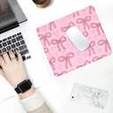2 x Square Funny Mouse Mat, Cute and Waterproof Mousepad for Computers, Laptop with Non-Slip Rubber Base, 9.5 * 7.8 * 0.12In Mouse Pad, Office & Home,Bowknot (Small)