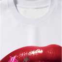 Verdusa Women's Graphic Pullover Sweatshirts Hip Hop Going Out Tops Streetwear (White, L)
