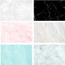 Flat Lay Marble Backdrops Set 3pcs 34x21inches/54x84cm Food Photography Photoshoot Background Double Sided Marble for Photo Studio Jewelry Tabletop Blogger Pictures Props, 6 Patterns
