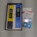 VIVOSUN Digital pH and TDS Meter Kits, 0.01pH High Accuracy Pen Type pH Meter  2% Readout Accuracy 3-in-1 TDS EC Temperature Meter for Hydroponics, Pool and Aquarium, Yellow Blue, UL Certified