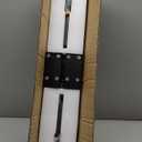 Easy Install Peel and Stick on Battery Operated Wall Sconces Set of 2 Rechargeable, Magnetic Linear Wall Sconce Wireless Long Picture Vanity Wall Light for Living Room Bedroom (2 Pack, 28.3'', Black)