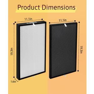 1 Pack 5000 Replacement Filter for Air Doctor 5000 Series Air Purifier, (Not Compatible with 5500 Series)