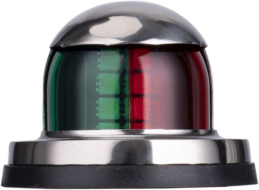 Stainless Steel LED Boat Navigation Lights, Waterproof Marine Navigation Lamp Marine Boat Bow Lights with Red and Green LED for Boat Pontoon Yacht Skeeter, 12V