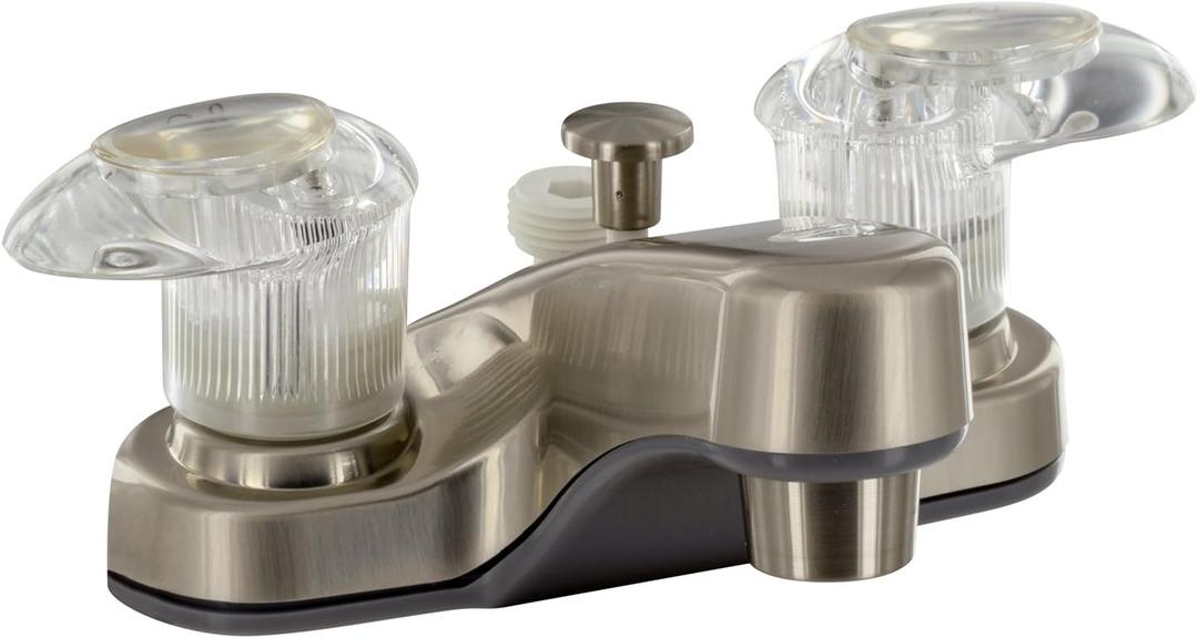 VALTERRA Phoenix Faucets PF222441 Catalina Two-Handle 4" Bathroom Diverter Faucet with 2" Spout - Brushed Nickel