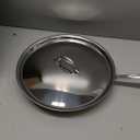 All-Clad D3 Stainless Steel 12 inch Frying Pan With Lid- Made in the USA- The Original Bonded Professional Cookware- Oven Safe & Induction Compatible