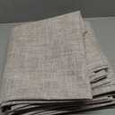 MIULEE Beige 100% Blackout Linen Curtains 96 Inch 2 Panels Set Double Sided No Coating Pinch Pleated Back Tab Floor to Ceiling Black Out Thermal Insulated Bedroom Living Room Darkening Window Drapes