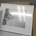 upsimples 16x20 Picture Frame, Display Pictures 11x14 with Mat or 16 x 20 Without, Wall Hanging Poster Frame, White, 1 Pack