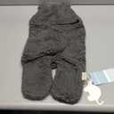 XMWEALTHY Cute Baby Items Newborn Plush Nursery Swaddle Blankets Soft Infant Girls Clothes Dark Grey