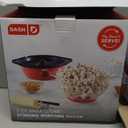 Dash SmartStore Stirring Popcorn Maker - Hot Oil Electric Popcorn Popper with Butter-Warming Tray, Clear Serving Bowl & Measuring Cup - 12 Cups, Red