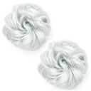 Messy Hair Bun Hair Piece 2Pcs Curly Hair Buns Hair Piece Hair Bun Extension Fake hair scrunchie（Dimgray）