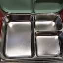 G.a HOMEFAVOR Stainless Steel Lunch Box, Green, 1100 ml/37 oz