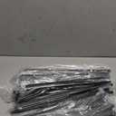 10 Pack Adjustable Shelf Brackets for Double Track System Closet Organization Heavy Duty Wire Shelf Brackets (Black,16.5 Inches)