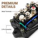 Power Trim and Tilt Relay Assembly, 12V 2-Pin Replacement for Yamaha Outboard 4-Stroke 40-250HP F25 F40 F50 F60 F70 F75 F90 F115 F150 F175 F200 F225 F250, Replaces 63P-81950-00-00, 63P-W8195-00-00