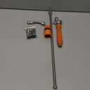VANPET All Metal Replacement Sprayer Wand,1/4" & 3/8" & 1/2" Hose Fittings Sprayer Wand Replacement, Stainless Steel Sprayer Wand with Shut off Valve & 2 Hose Clamps (29 Inches Sprayer Wand)