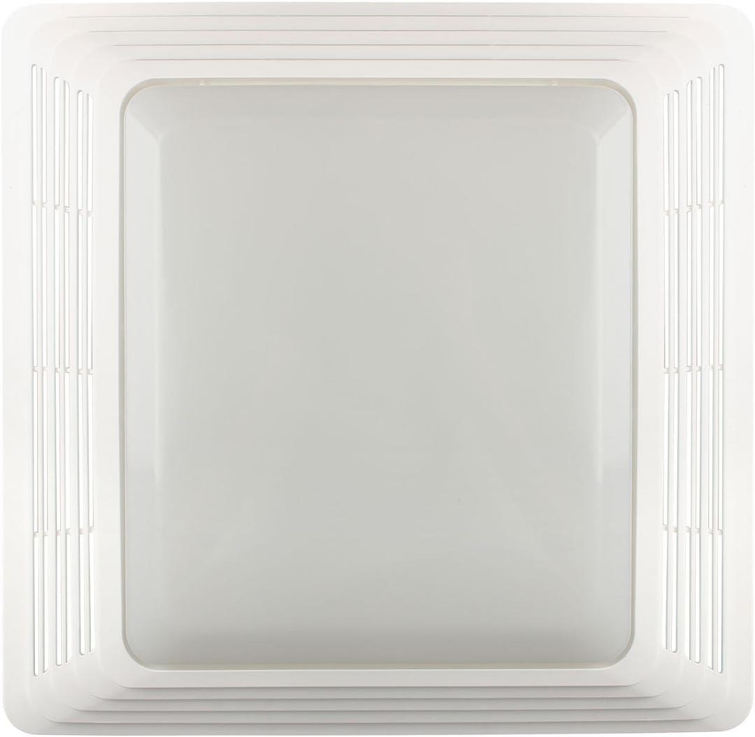S97014094 Bathroom Fan Cover Grille and Lens for Broan Nutone Bathroom Exhaust Fan 678, 679, 679FL, 679FLT, 680, 680FL, 680FLT, M680, HD50L, HD80L
