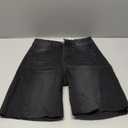 Cicy Bell Womens Summer High Waisted Jeans Shorts Casual Wide Leg Bermuda Jorts Baggy Denim Shorts with Pockets (2, Black)