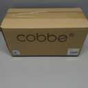 Cobbe Adhesive Shower Caddy 5-Pack, Large Wall Mounted Shower Shelves Rack, Organizer Storage Accessories with Soap Dish & Toothbrush Holder, Shelves for Bathroom Storage & Home Kitchen Decor, White