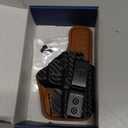 Hellcat Pro Holster with Comfort Foam Pad, IWB Kydex Leather Hybrid Holster for 9mm Springfield Armory Hellcat Pro & 3" Hellcat Micro OSP Pistol - Red Dot Optics Cut - Inside Waistband Concealed Carry (Black Carbon Fiber, Right Hand)