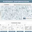 Cohoo Home Blue White Peel and Stick Wallpaper Blue Floral Contact Paper for Cabinets Drawers 17.3inW 393inL Self-Adhesive Removable Wallpaper Shelf Liner Bedroom Bathroom Waterproof Neutral Farmhouse