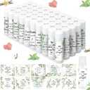 50 Pcs Christian Lip Balm Bulk Scripture Bible Verses Lip Balm Christian Gifts for Women Faith Religious Church Party Favor Inspirational Gift for Coworker Staff Employee (Eucalyptus Leaf)