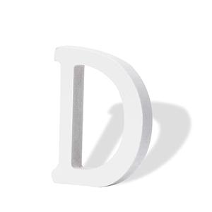 Wolwefa 3 Inch White Wooden Letters - Alphabet for Wall Decor, Birthday Party Crafts Projects - Standing Unfinished Wood Letter D