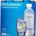 Sodastream 1l Carbonating Bottles- Black (Twin Pack) (33.8 Ounces)