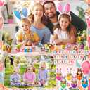 Blueweenly 24 Pack Prefilled Easter Eggs with Plush Bunny Toys Easter Basket Stuffers Egg Fillers Hunt Basket Egg Fillers with Bunnies Carrot for Kids Boys Girls Party Favors Classroom Prize