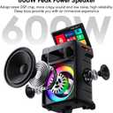 Smart Karaoke Machine with Screen, 14 Inch Tablet with Lyric Display, Professional Karaoke Machine with Dual Wireless Mics & Bluetooth Speaker for Adults (14inch)