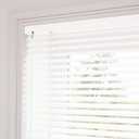 SelectBlinds 1 Green Living Cordless Mini Blinds  Light Control & Privacy  Any Size 23-42 W x 48-64 H, Renewal White, Inside or Outside Mount (31" W x 48" H)