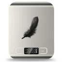 Food Scale, 11lb Kitchen Scale with 6 Units Tare Function & LCD Display, 0.05oz/1g Stainless Steel Digital Food Scale Grams and Ounces for Baking, Cooking, Dieting and Meal Prep (Batteries Included) (Silver)