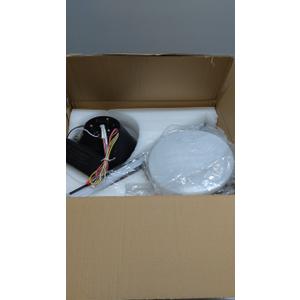 VOLISUN Ceiling Fan with Light, 42 inch Flush Mount Ceiling Fan with Lights and Remote, Dimmable LED Fan Light, Low Profile Ceiling Fan, Black Modern Ceiling Fan for Bedroom, Indoor/Outdoor