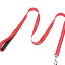BAAPET 5 Feet Nylon Dog Leash with Triple Reflective Threads and Comfortable Padded Handle for Walking, Training Lead Small Puppy, Medium and Large Dogs (3/4'' x 5 FT, Red)