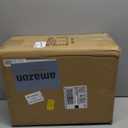 Zlepmlla Flush Mount Ceiling Light Fixture Bulb NOT Included, Black Metal Frame Ceiling Light Fixture with Seeded Glass, Farmhouse Light Fixture for Kitchen Island Entryway Porch Foyer