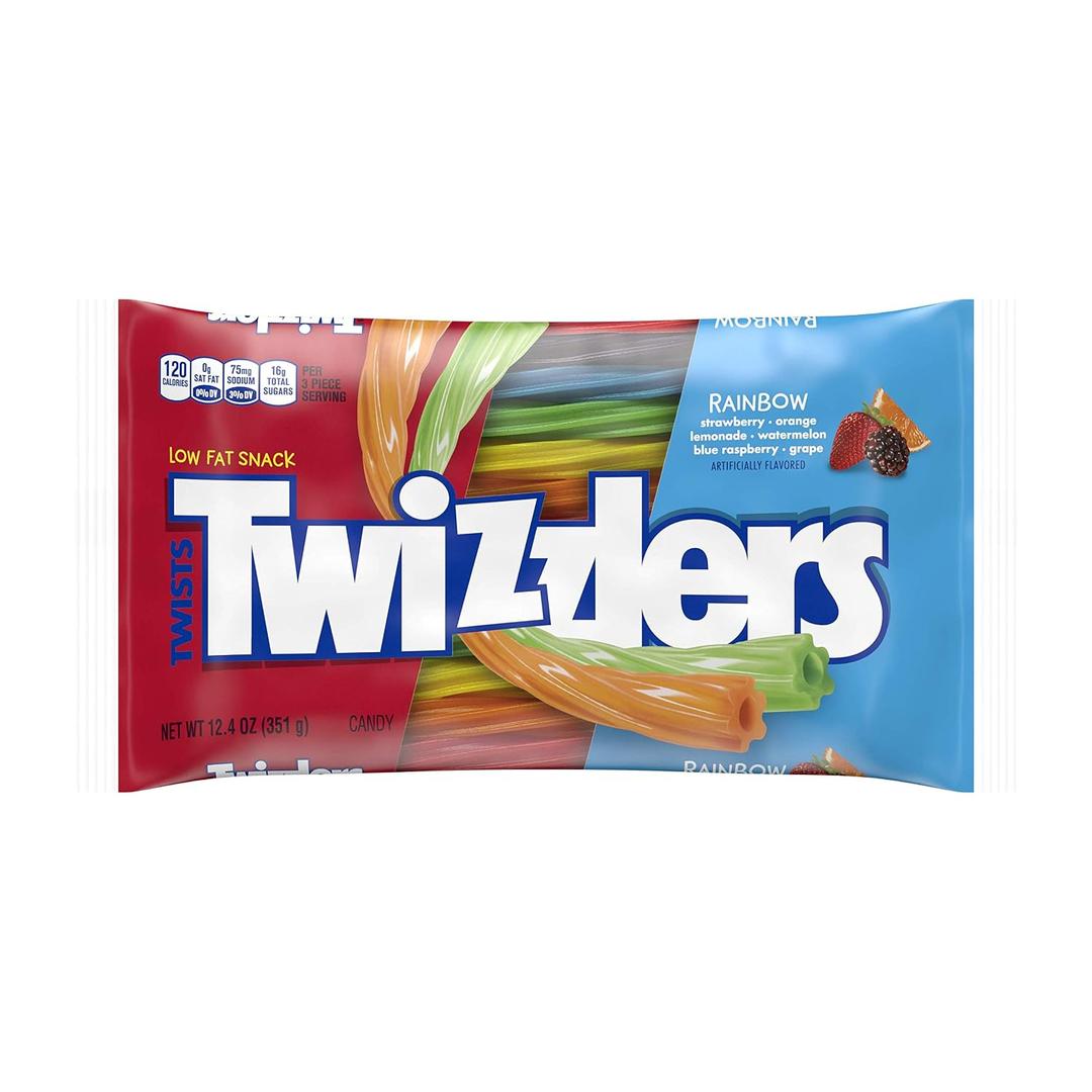 TWIZZLERS Licorice Candy, Rainbow, 12.4 Ounce, 30 Count (EXP 06/30/26)