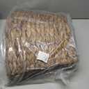 36 In Large Christmas Tree Collar - Woven Hyacinth Tree Collars for Artificial Trees - Rattan Rustic Farmhouse Basket for Tree Base Cover with Cord Cut-Out for 7.5ft 9ft 10ft Tree (Brown)