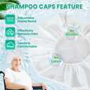6 Pack Shampoo Caps No Rinse Waterless Shampoo Caps Hair Wash Caps Shampoo and Condition Cap for Bedridden Patients, Elderly, Adults