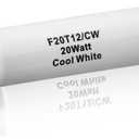 (6Pack) F20T12/CW 20 Watt Cool White 24Inch Fluorescent Light Bulbs,T12 20W 24 Inch Fluorescent Tube,4100K, Replacement for F20T12/CW/ALTO, F20T12/CW/ECO, F20T12/SP41/ECO,G13 Base,1400 Lumens