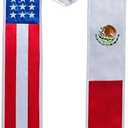 GradPlaza Mexican Graduation Sash Graduation Stole Country Flag National Stole Sash 72 Inches
