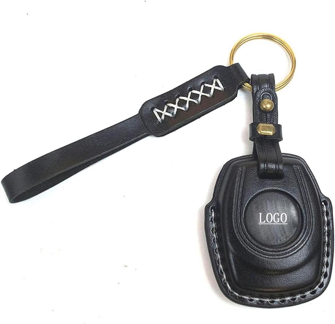key fob cover compatible with Pan America Sportster S 1250 Nightster 975 Street Glide Road remote key FOB holder, Black 